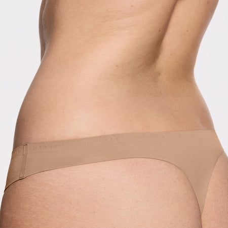 Simply Smooth No Show Thong Fawn - Image 2