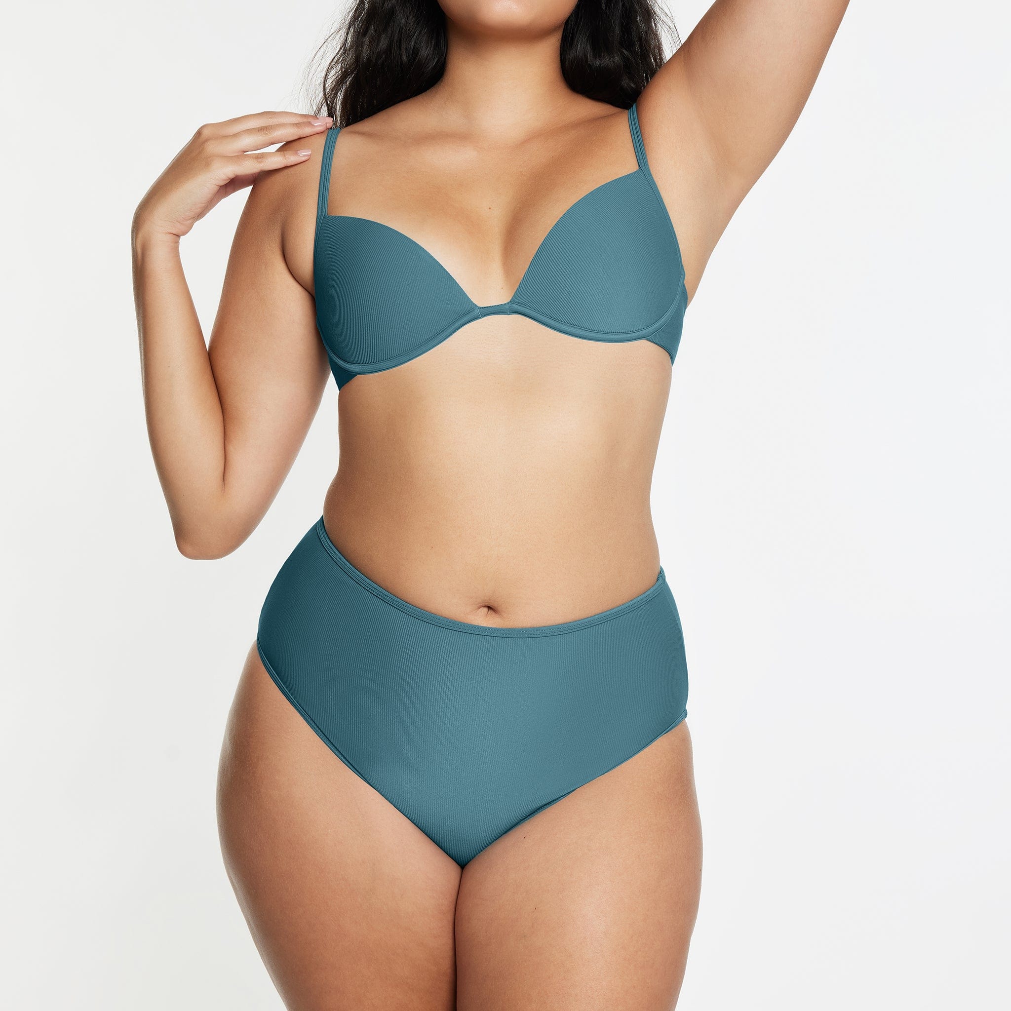 High Waisted Bikini Bottom Ribbed Isle - Image 4