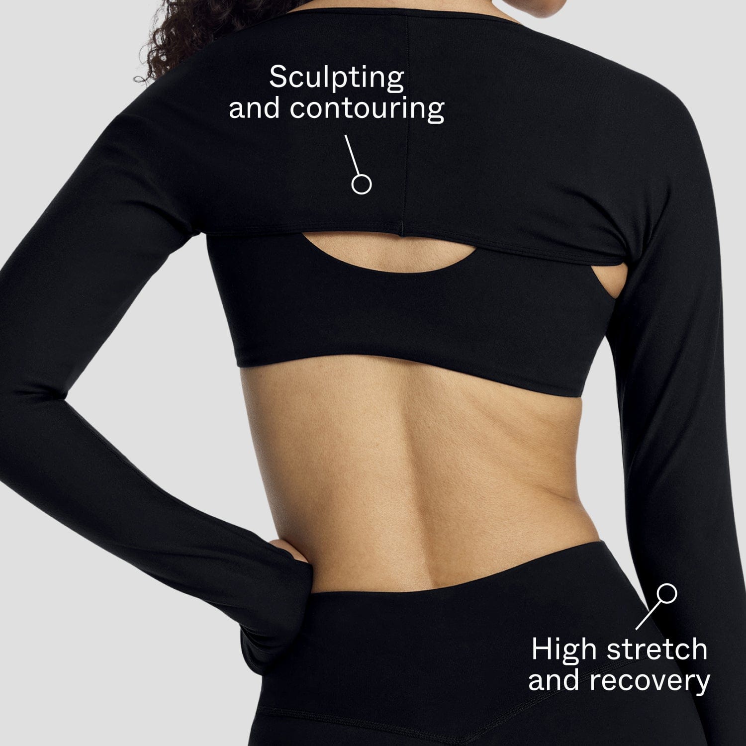 Sculpting Shrug Black - Image 3